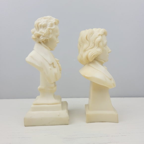 Bethoven and Chopin Resin Bust Sculptures made in Italy - Picture 8 of 16